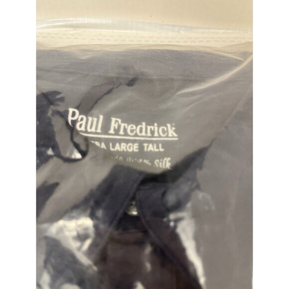 NEW Paul Frederick Men's Dress Shirt, Size XLT Blue Cotton / Silk Button Up NWT - Picture 2 of 5